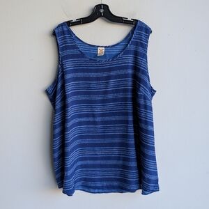 Faded Glory Blue Sleeveless Tank Top